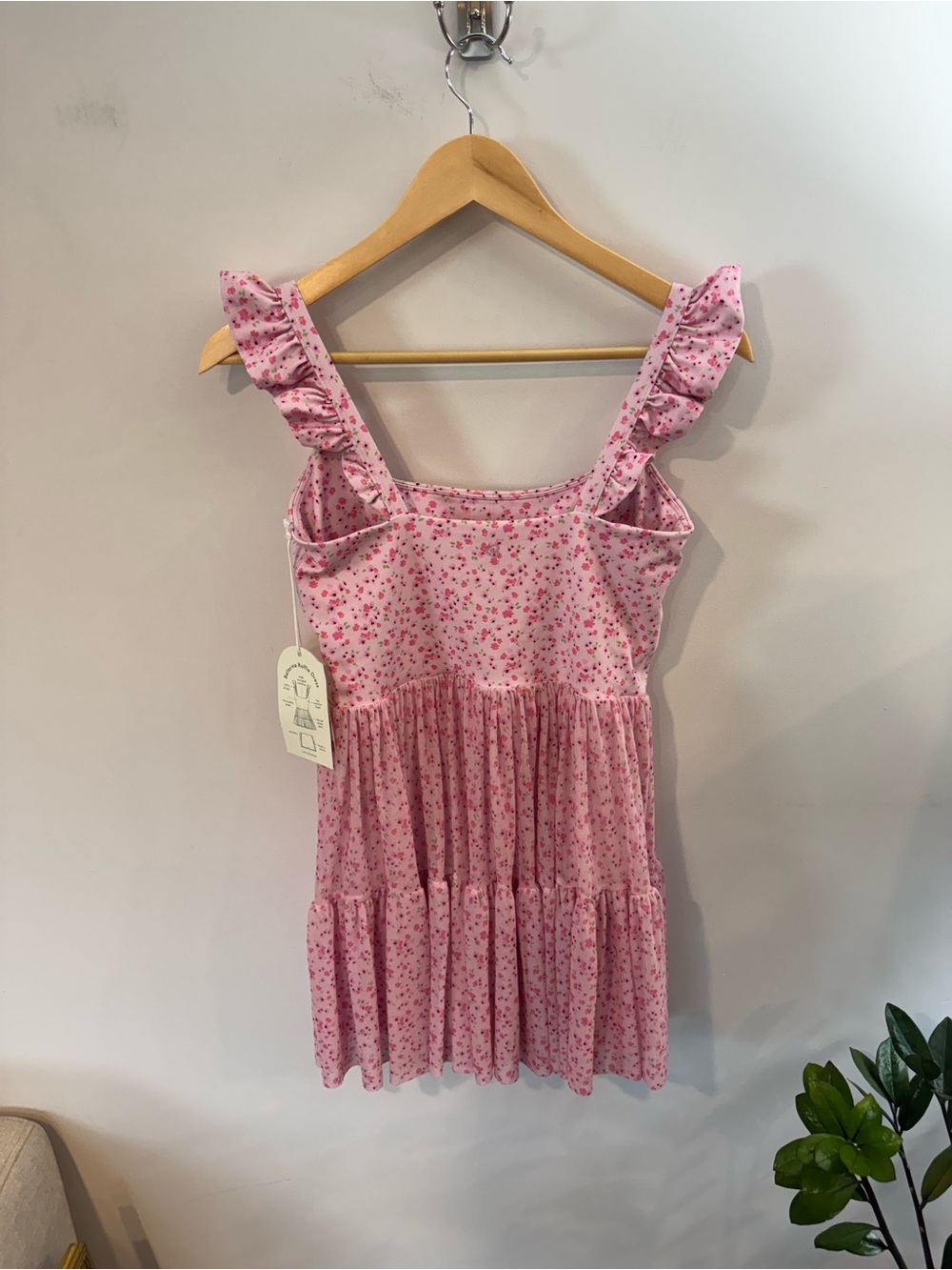 Blogilates Ballerina Ruffle Dress - Pink Floral Print, NWT - Picture 9 of 13